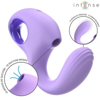 Intense Baxter Fioletowy Stymulator Anatomiczny z Funkcją Ssania i Wibracji