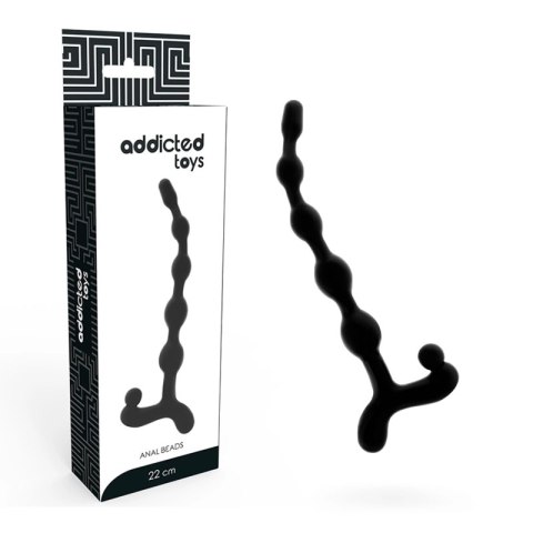 Addicted Toys kulki treningowe anatomiczne 22 cm czarne TPR