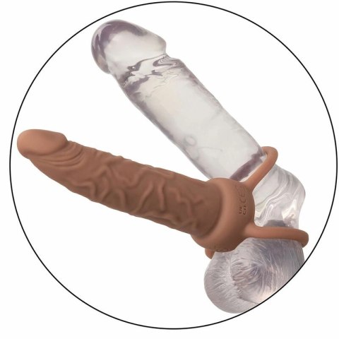 CalExotics Performance Maxx Podwojny Penetrator Silikonowy Brązowy USB