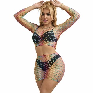 Subblime Rainbow Mesh Dwuczęściowy Zestaw z Długim Rękawem, Uniwersalny