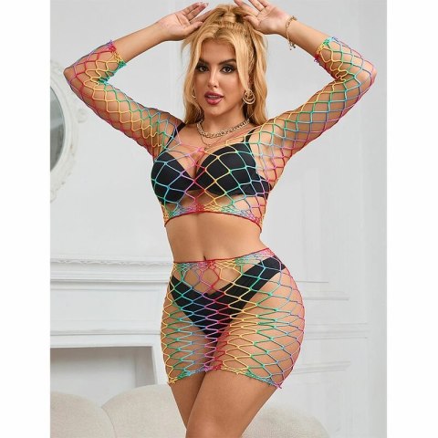 Subblime Rainbow Mesh Dwuczęściowy Zestaw z Długim Rękawem, Uniwersalny