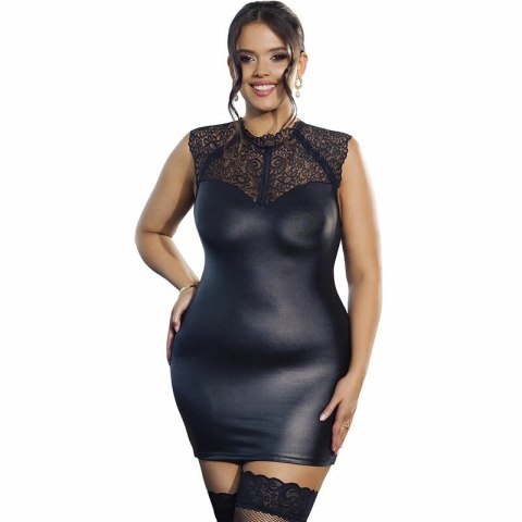 Subblime Sukienka Skorzana z Koronką L/XL Czarna - Elegancki Model