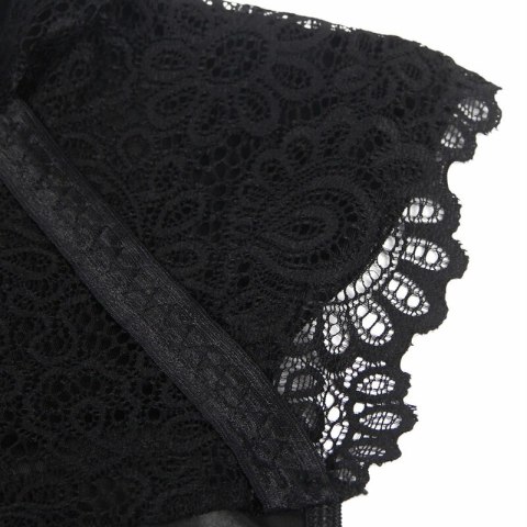 Subblime Sukienka Skorzana z Koronką L/XL Czarna - Elegancki Model