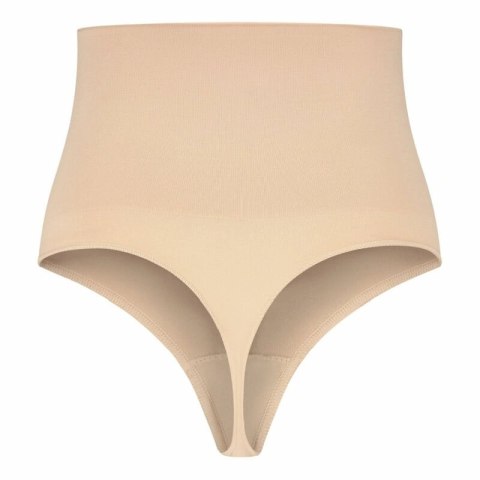 Bye Bra Pas modelujący bezszwowy stringi beżowy XXL wysoki stan