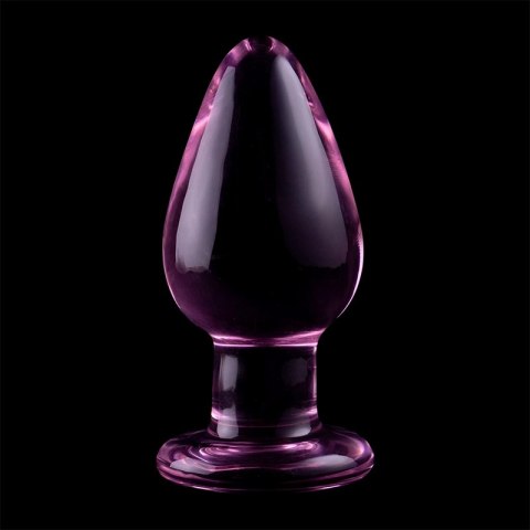 Ibiza Nebula Series Model 3 - szklany korek anatomiczny rożowy 11 cm