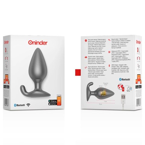 Oninder Rio Plug wibracyjny czarny - aplikacja sterująca, IPX7