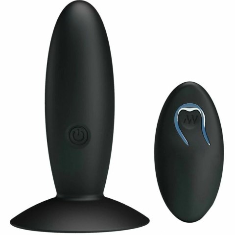 Pretty Love Plug Wibrujący z Pilotem, 12 Trybow, Czarny, USB, Silikon