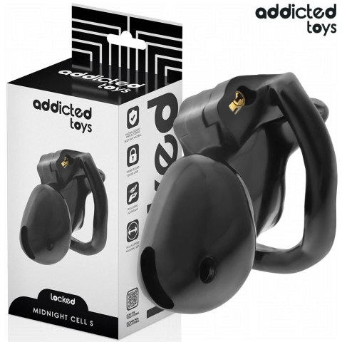 Addicted Toys Locked Midnight Cell S - system kontroli, 4 pierścienie, 4.8 cm