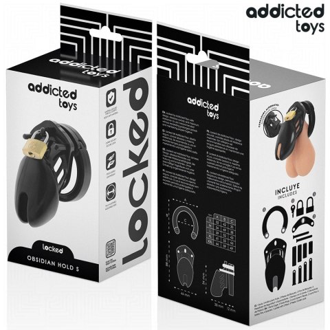 Addicted Toys Locked Obsidian Hold system blokujący Rozmiar S
