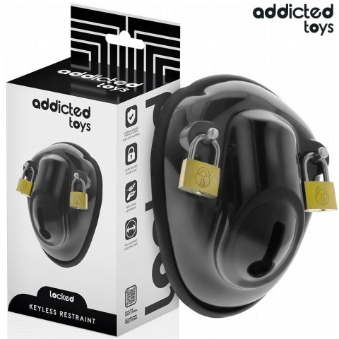 Addicted Toys Locked - system blokady bezkluczykowej, 11,5 cm, czarny
