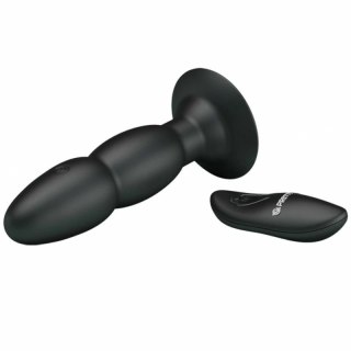 Pretty Love Black Plug - Model z Rotacją, Wibracjami i Pilotem USB