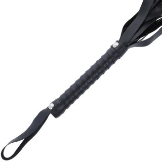 Darkness Czarny Bicz Bondage 51 cm - Elegancki Model z Uchwytami