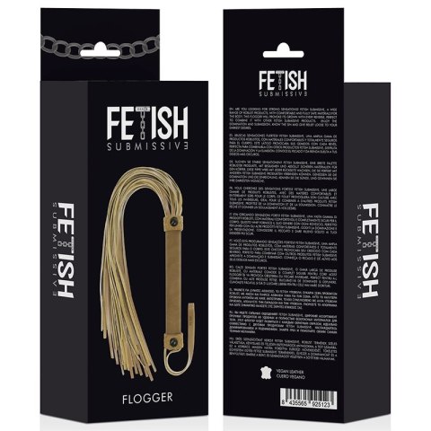 Fetish Submissive Origin pejcz wegański skora 28 cm czarny