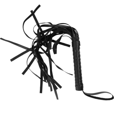 Intense Fetish Flogger Wegański Skorzany Bat z Ergonomicznym Uchwyt