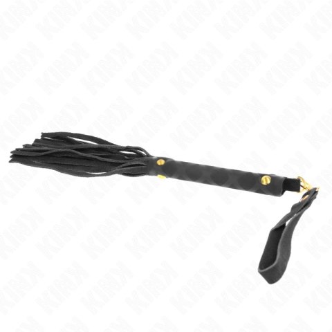 KINK Czarny Mini Bat Do Rąk Zamszowy 30 cm - Elegancki i Poręczny