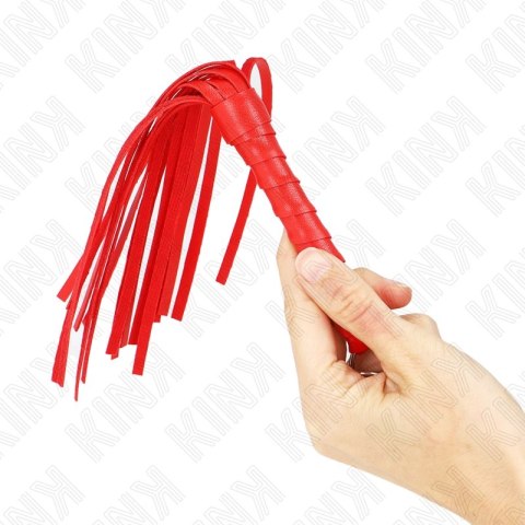 KINK Mini Bat Red 28 cm - kompaktowy bat skorzany, czerwony