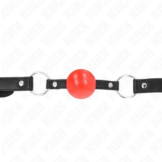 KINK Czerwona Piłka TPE 4 cm - System regulacji, pasek 60x2 cm