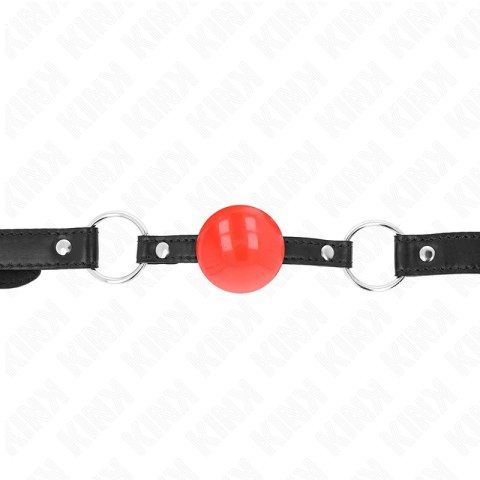 KINK Czerwona Piłka TPE 4 cm - System regulacji, pasek 60x2 cm