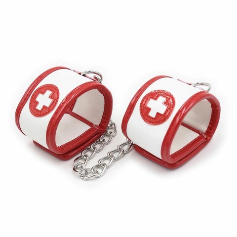 OHMAMA Fetish Mini Zestaw 3-częściowy Pielęgniarka PVC Czerwony
