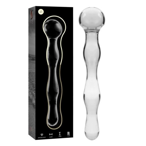 Ibiza Nebula Series Model 13 szklany model intymny 18 cm przezroczysty