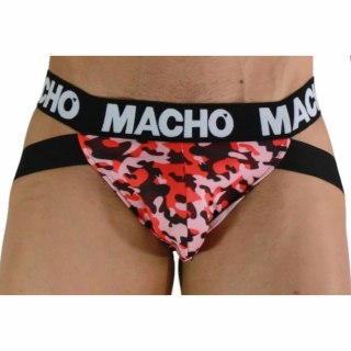 Macho MX28MR Jockstrap Military Red L - anatomiczny, oddychający