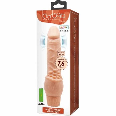 Baile Barbara Model Wibrator z Wibracjami 19,5 cm Mięso