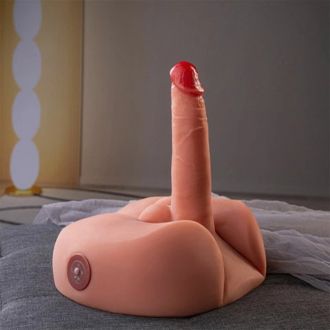 XISE Honey Vibrator - Model z Wibracjami 25 cm, TPE, Pilot, Przyssawka