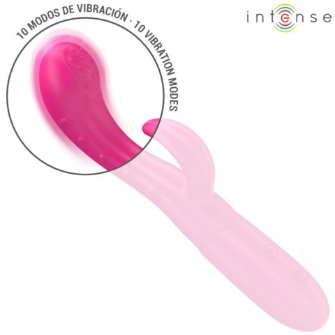 Intense Amara - Rożowy model z językiem stymulującym i 10 trybami pracy