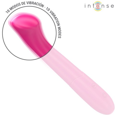 Intense Paty Model 2 Wibrator 19 cm Elastyczny 10 Trybow Rożowy