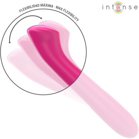 Intense Paty Model 2 Wibrator 19 cm Elastyczny 10 Trybow Rożowy