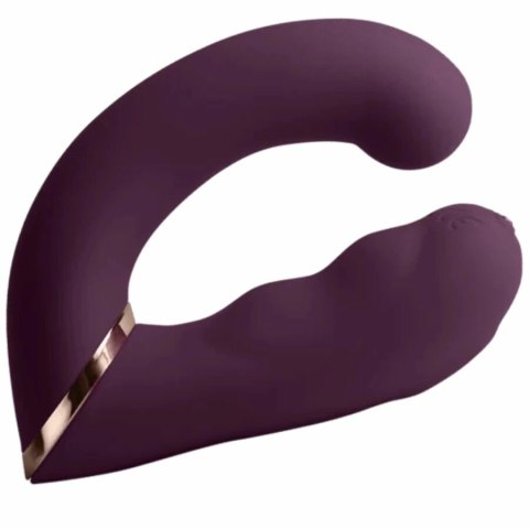 Rocks-Off Gemini - Fioletowy model z podwojnym systemem wibracji USB