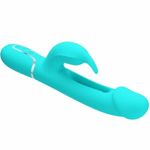 Pretty Love Dejon Rabbit Aqua Green - Wibrujący masażer 3w1, 7 trybow