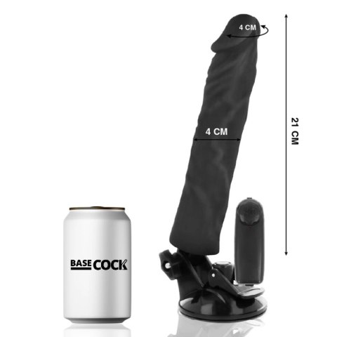 BASECOCK Wibrator Czarny 21 cm Pilot Przewodowy Elastyczny TPE