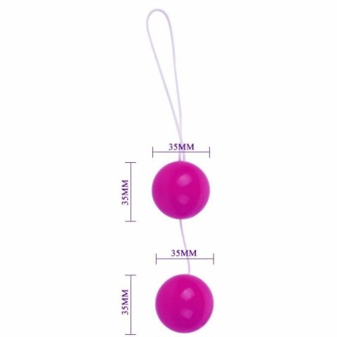 Baile Twins kulki intymne unisex liliowe TPR podwojny system