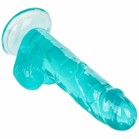 CalExotics Queen Size Model niebieski 15,3 cm - elastyczny anatomiczny TPR