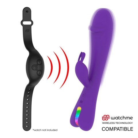 Mr Boss Aitor Rabbit Liliowy - Bezprzewodowa technologia Watchme, 22 cm