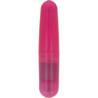 OHMAMA Rożowy Wibrujący Mini Pocisk PCV 110x23mm na baterie AA
