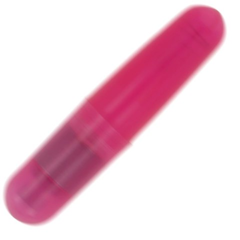 OHMAMA Rożowy Wibrujący Mini Pocisk PCV 110x23mm na baterie AA