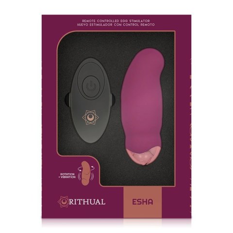 Rithual Esha Egg - System rotacyjno-wibracyjny z pilotem, silikon IPX5