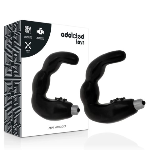Addicted Toys masażer stref intymnych wibrujący czarny TPR