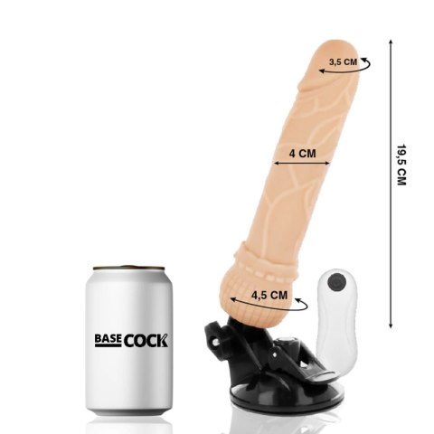 BASECOCK Wibrator Intymny Pilot Przewodowy 19,5 cm TPE Elastyczny