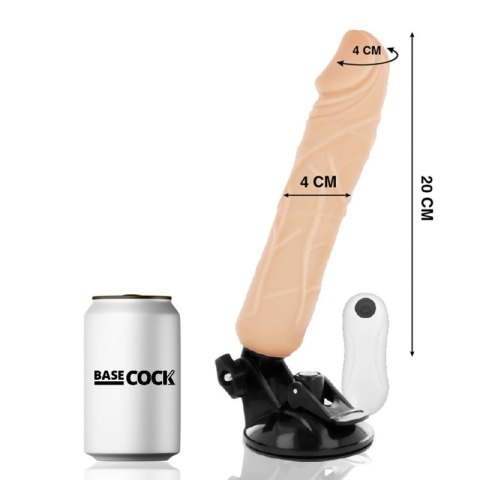BASECOCK Wibrator Pilot Zdalny 20 cm TPE 12 Trybow Elastyczny
