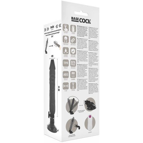 Basecock Model Zdalnie Sterowany Czarny 20 cm TPE 12 Trybow