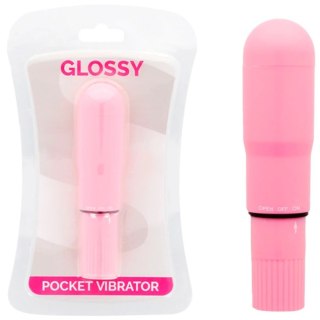 Glossy Brilliant Mini Wibrator Kieszonkowy Rożowy ABS 107x25mm