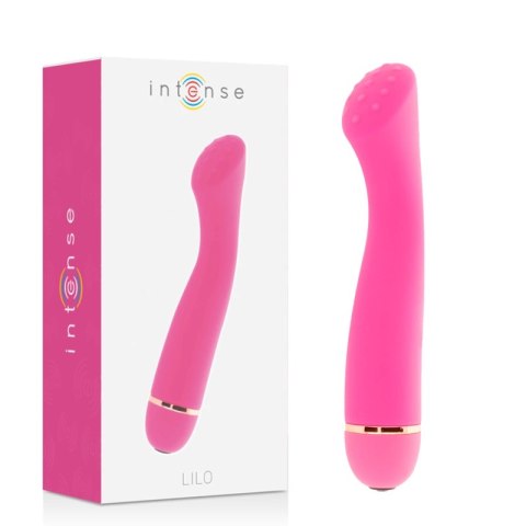Intense Lilo silikonowy masażer 20 trybow, rożowy, 17,7 cm