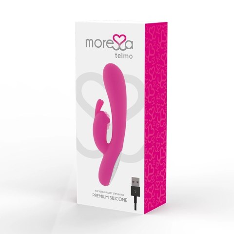 Moressa Telmo Premium silikonowy model intymny 19,5 cm USB LED