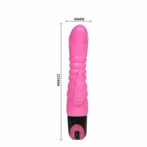 Baile Model Rożowy 22,5 cm - wielofunkcyjny wibrator z TPR