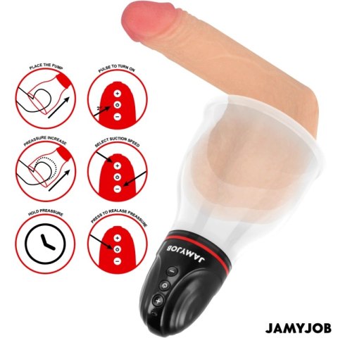 JAMYJOB XPAND LITE szara pompa masująca do stref intymnych 3 tryby