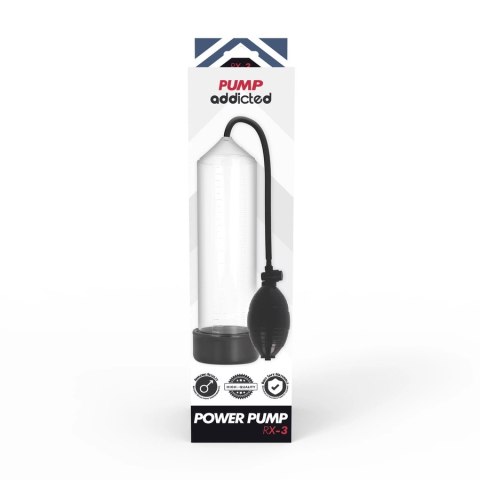 Pump Addicted RX3 Transparent - Zaawansowany System Podciśnieniowy 23 cm