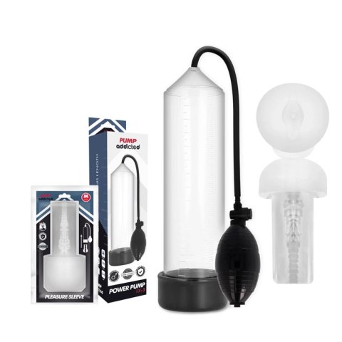 Pump Addicted RX3 przezroczysty system prożniowy z rękawem silikonowym 23 cm